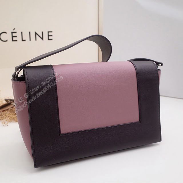 Celine女包 賽琳爆款 香味帶紋路進口小牛皮 CELINE FRAME BAG 可單肩可斜挎 25914  slyd2074